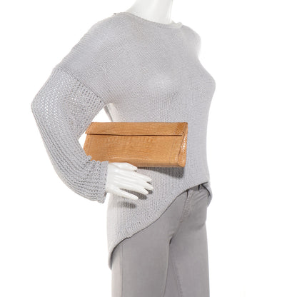 Nancy Gonzalez Crocodile Clutch Beige 2 of 8