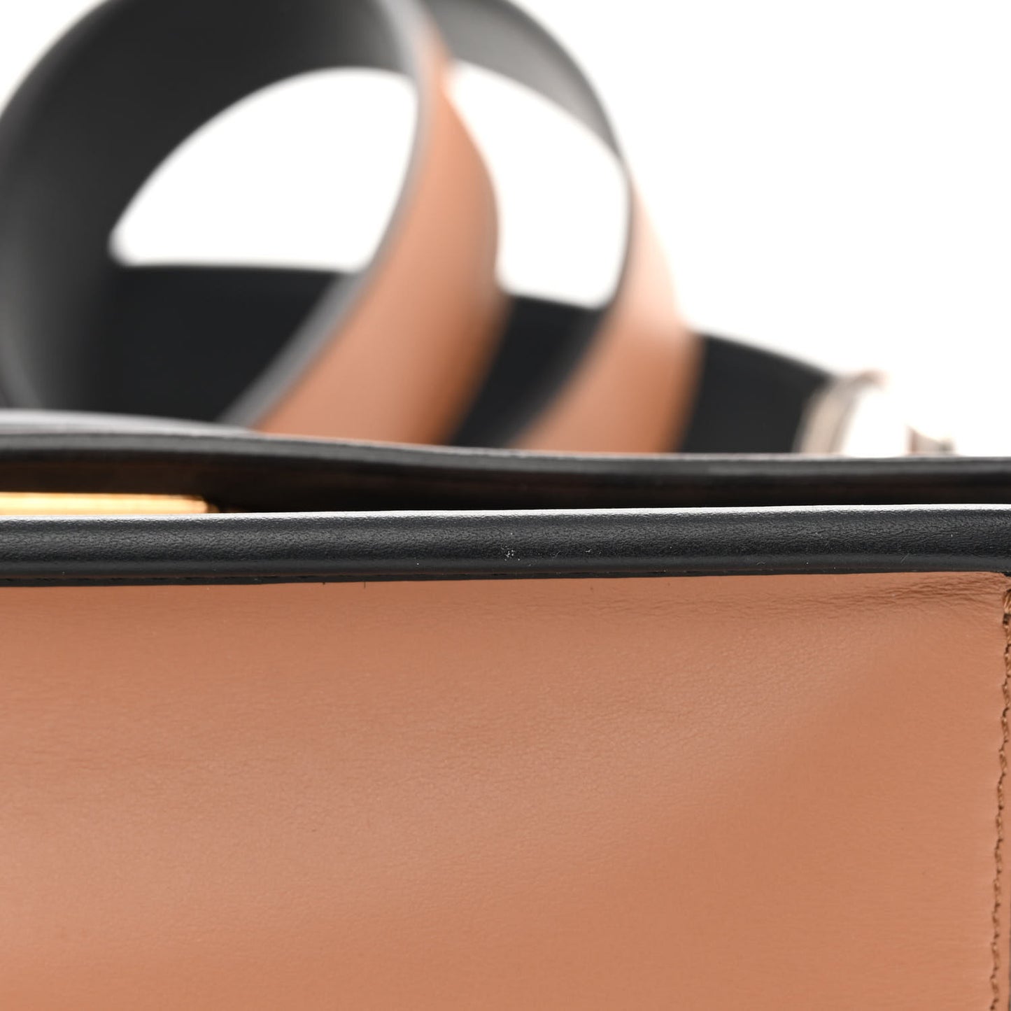 Vitello Century F is Fendi FF Embossed Kan I Shoulder Bag Orzo Tobacco