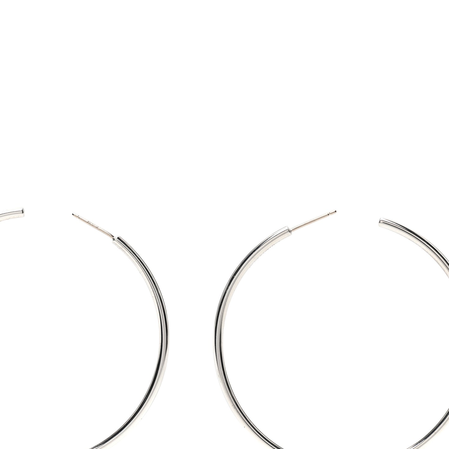 Sterling Silver Large Hoop Earrings