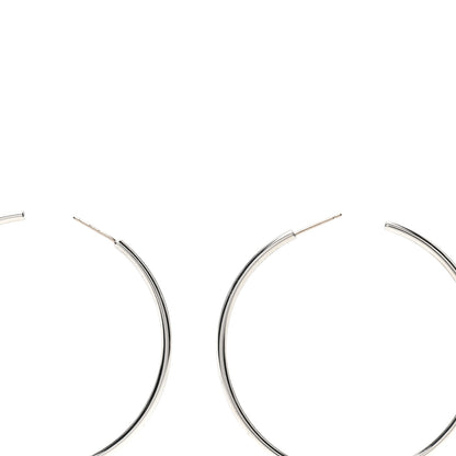 Tiffany Sterling Silver Large Hoop Earrings 3 of 5