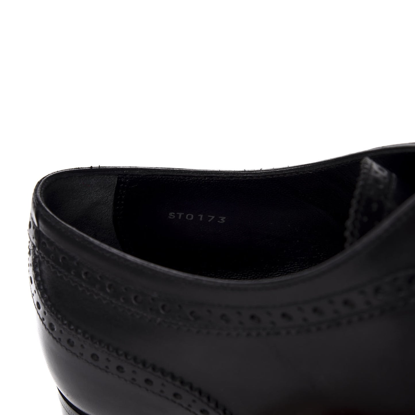 Calfskin Dandy Derby Shoes 10.5 Black