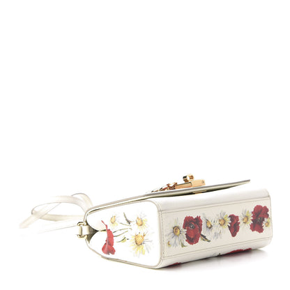 Dolce & Gabbana Dauphine Floral Print Crossbody Bag White Multicolor 4 of 9