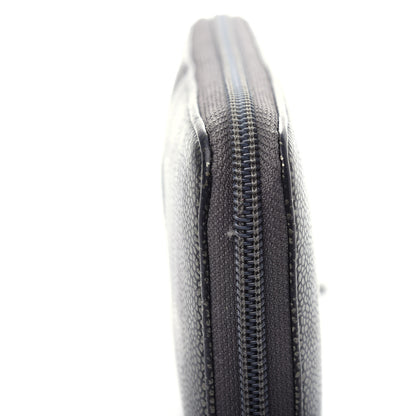 Chanel Metallic Calfskin Large Timeless CC Zip Around Wallet Argent Fonce 11 of 11