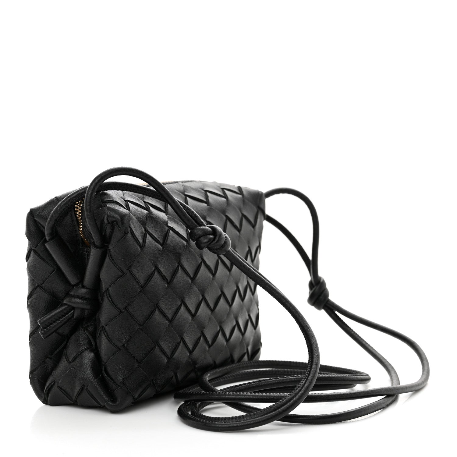 Bottega Veneta Nappa Intrecciato Mini Loop Camera Bag Black 3 of 9