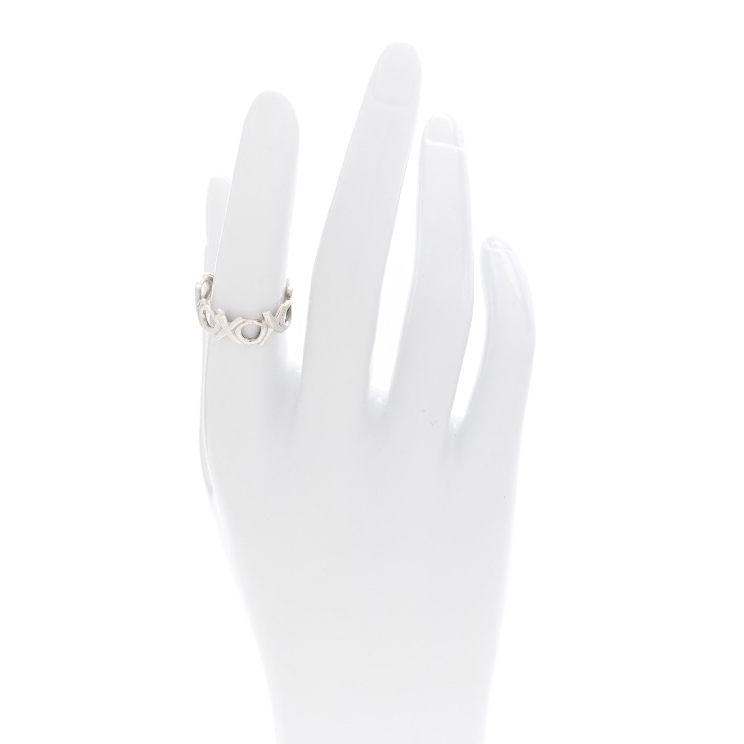 Tiffany Sterling Silver Paloma Picasso Love Kisses Ring 53 6.25 2 of 4