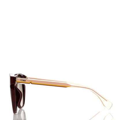Fendi Acetate Cat Eye Sunglasses FF 0142/S Burgundy 3 of 6