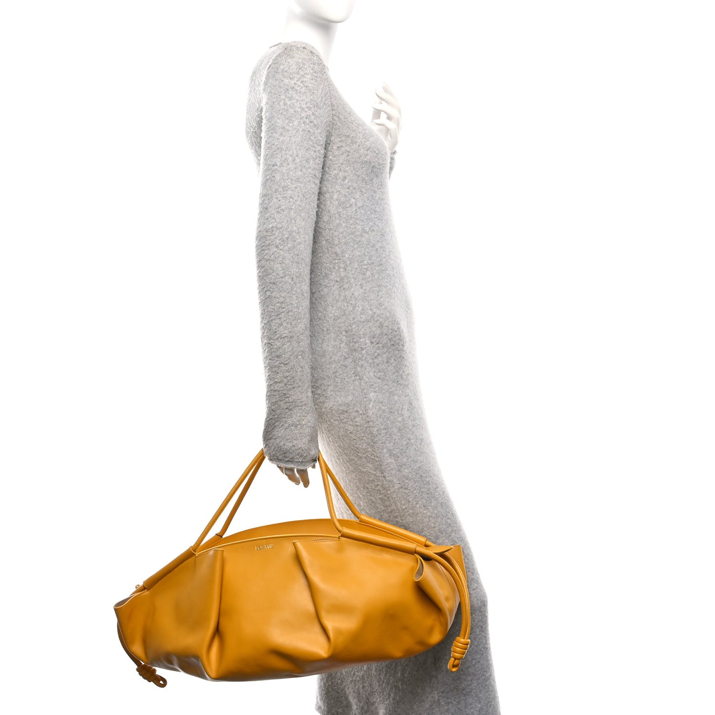 Shiny Nappa Calfskin Paseo XL Tote Yellow