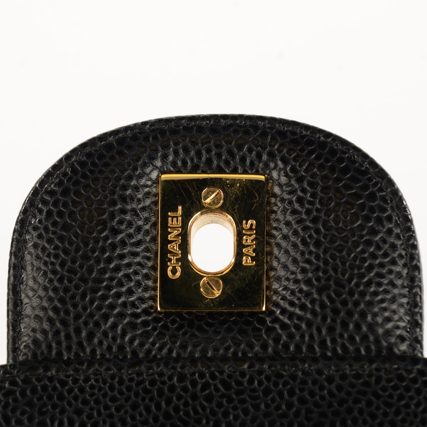 Caviar Quilted Maxi Double Flap Black
