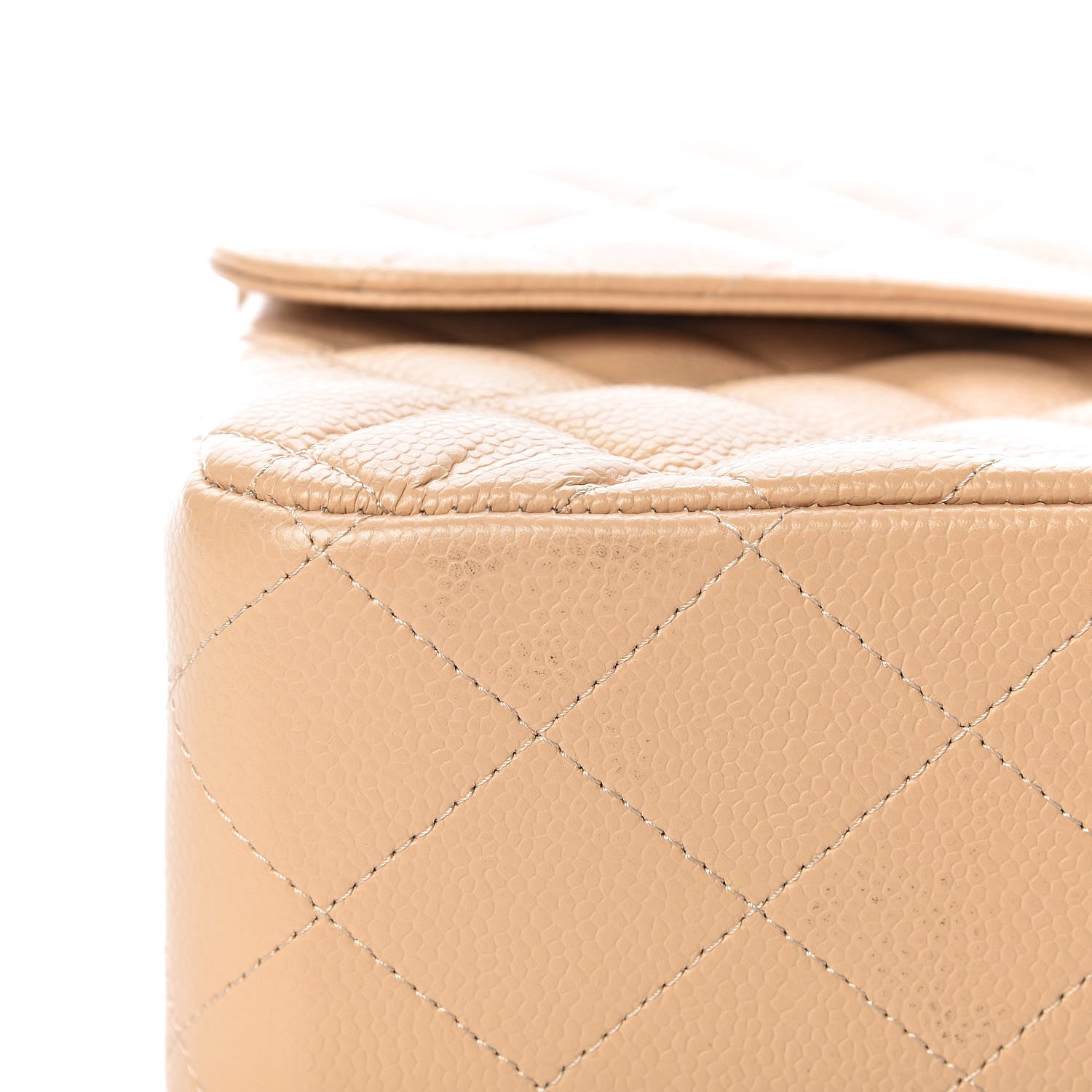 Chanel Caviar Quilted Jumbo Double Flap Beige Clair 11 of 11