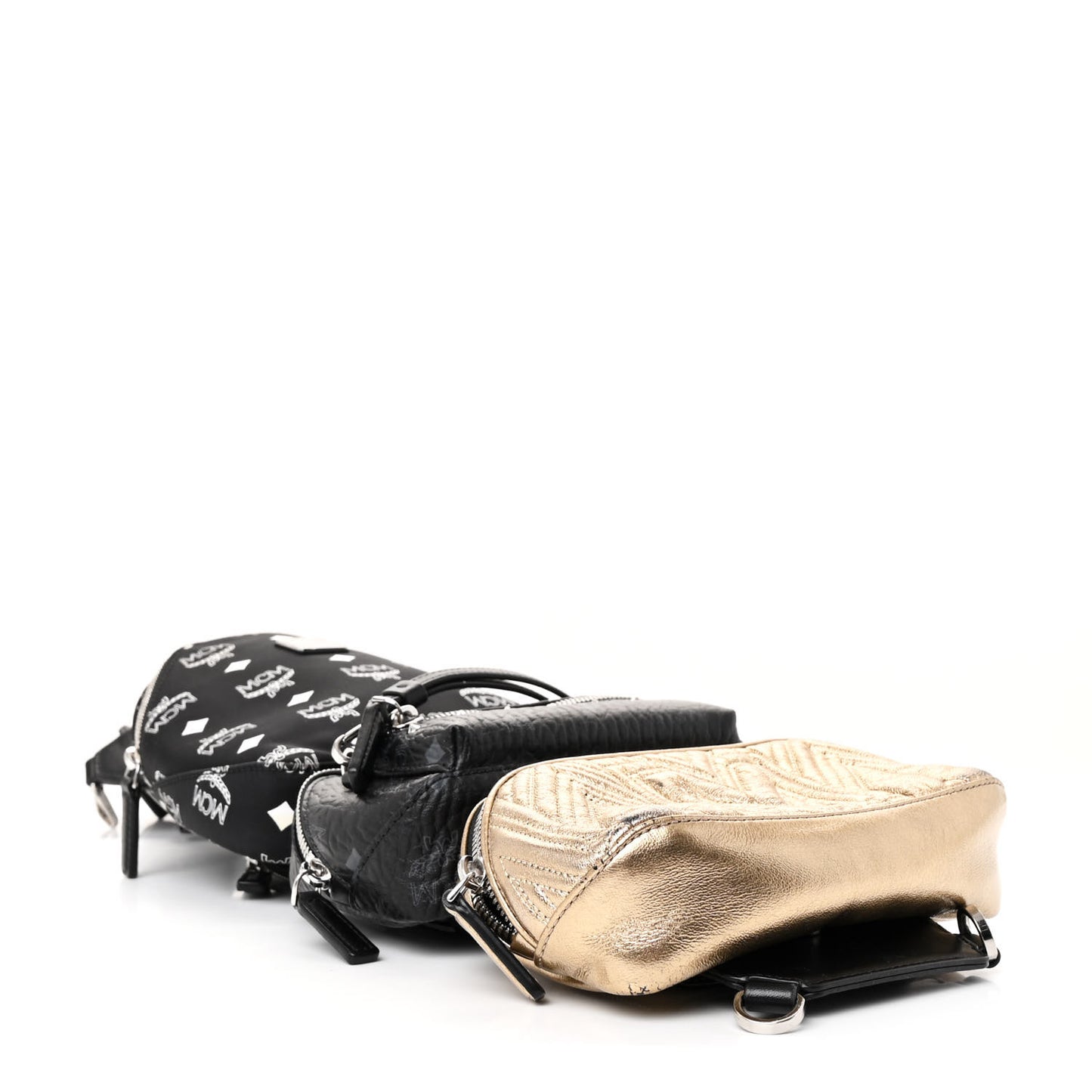 Visetos Trey 4-in-1 Sling Backpack Black Gold