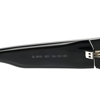 Saint Laurent Acetate Square Sunglasses SL M16 Black 5 of 8