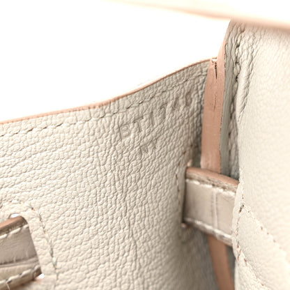 Hermes Togo Matte Alligator Birkin Touch 25 Gris Perle 7 of 11