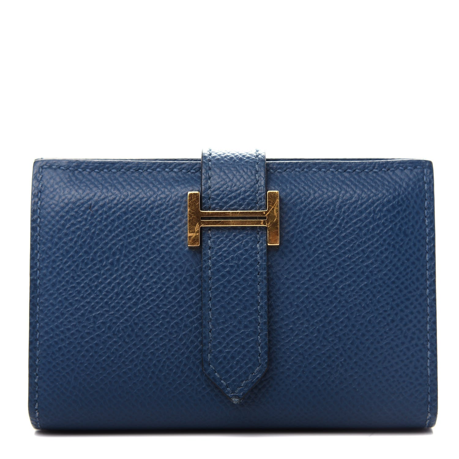 Hermes Epsom Mini Bearn Wallet Deep Bleu 1 of 7