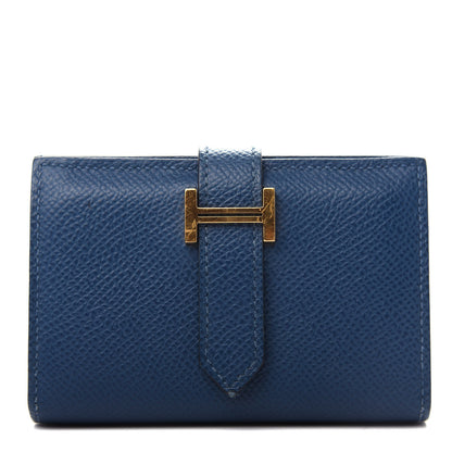Hermes Epsom Mini Bearn Wallet Deep Bleu 1 of 7
