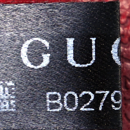 Gucci Suede Calfskin Large Rajah Chain Tote New Blue Romantic Cherry 8 of 11