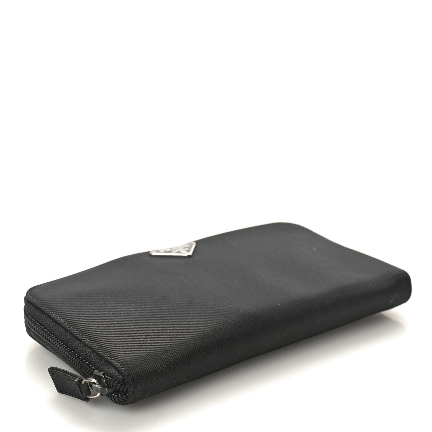 Tessuto Nylon Zip Around Wallet Black