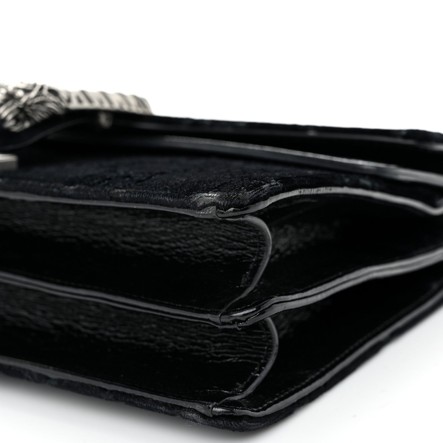 Gucci Velvet GG Monogram Small Dionysus Shoulder Bag Black 12 of 13