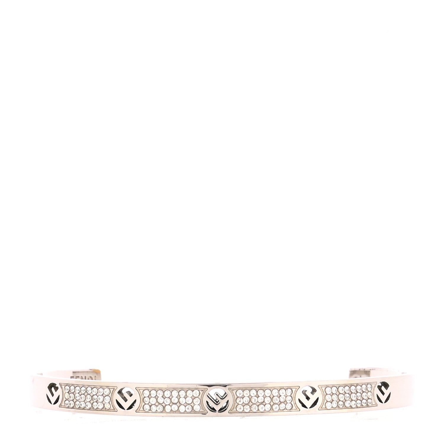 Fendi Metal Crystal F is Fendi Bracelet L Silver 1 of 4