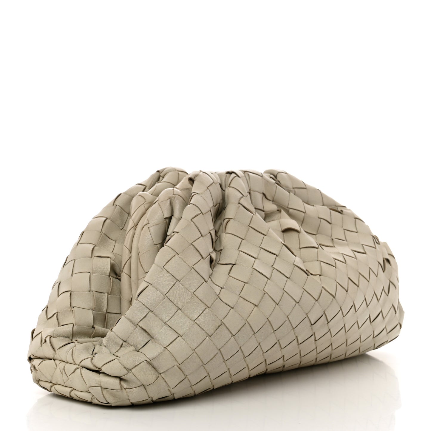 Nappa Maxi Intrecciato The Pouch Oversized Clutch Plaster