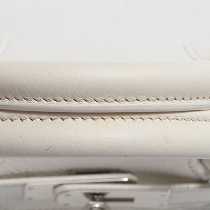 Hermes Taurillon Clemence Birkin 35 White 3 of 28