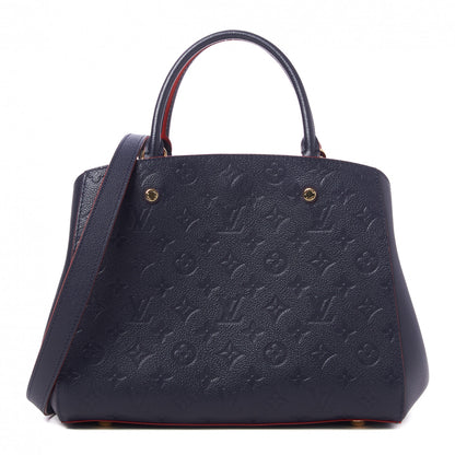 Louis Vuitton Empreinte Montaigne MM Marine Rouge 1 of 7