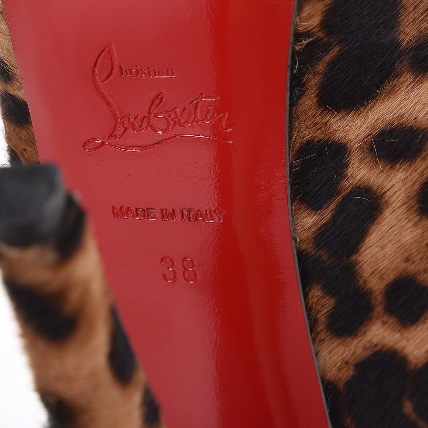 Calf Hair Leopard Print Highness 160 Pumps 38 Leopard