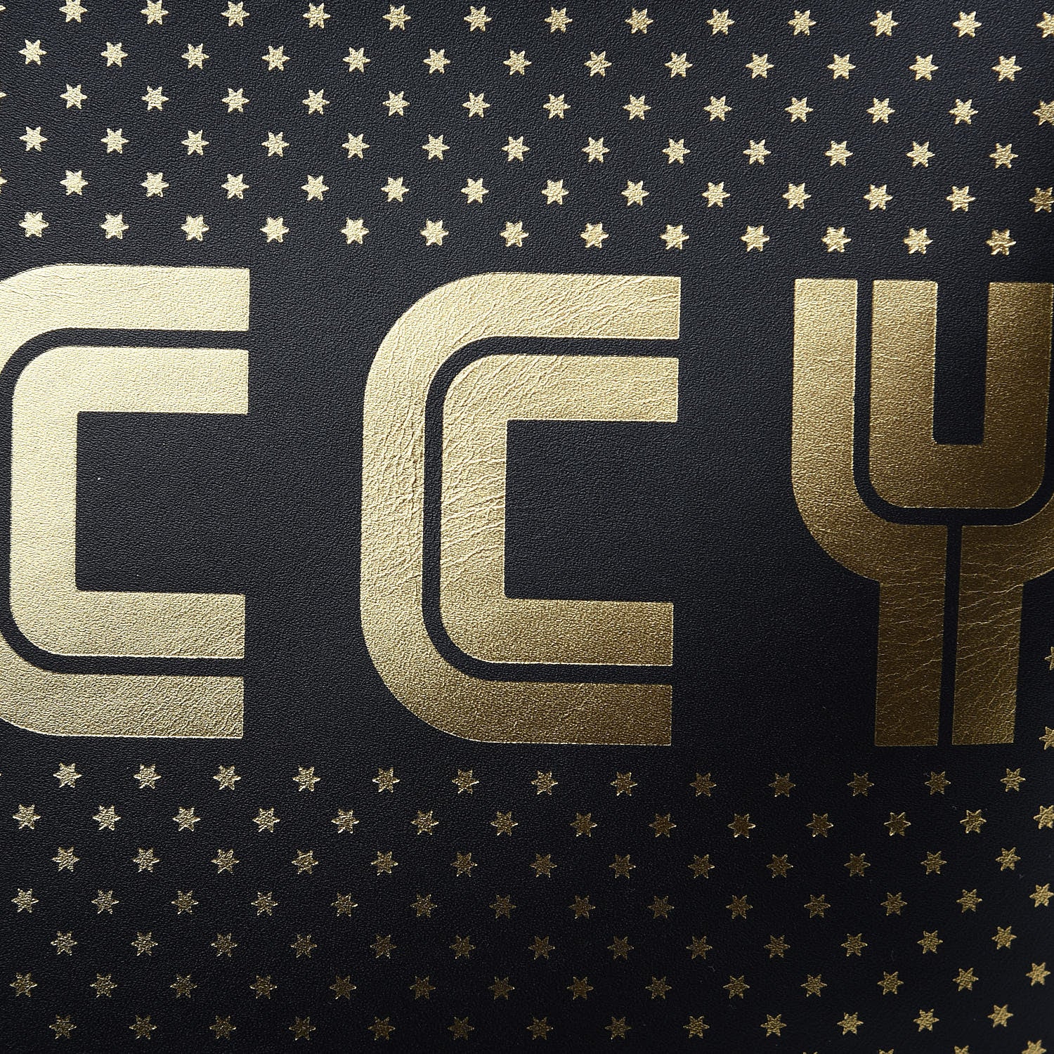Gucci X SEGA Calfskin GUCCY Stars Dome Backpack Black Gold 9 of 10