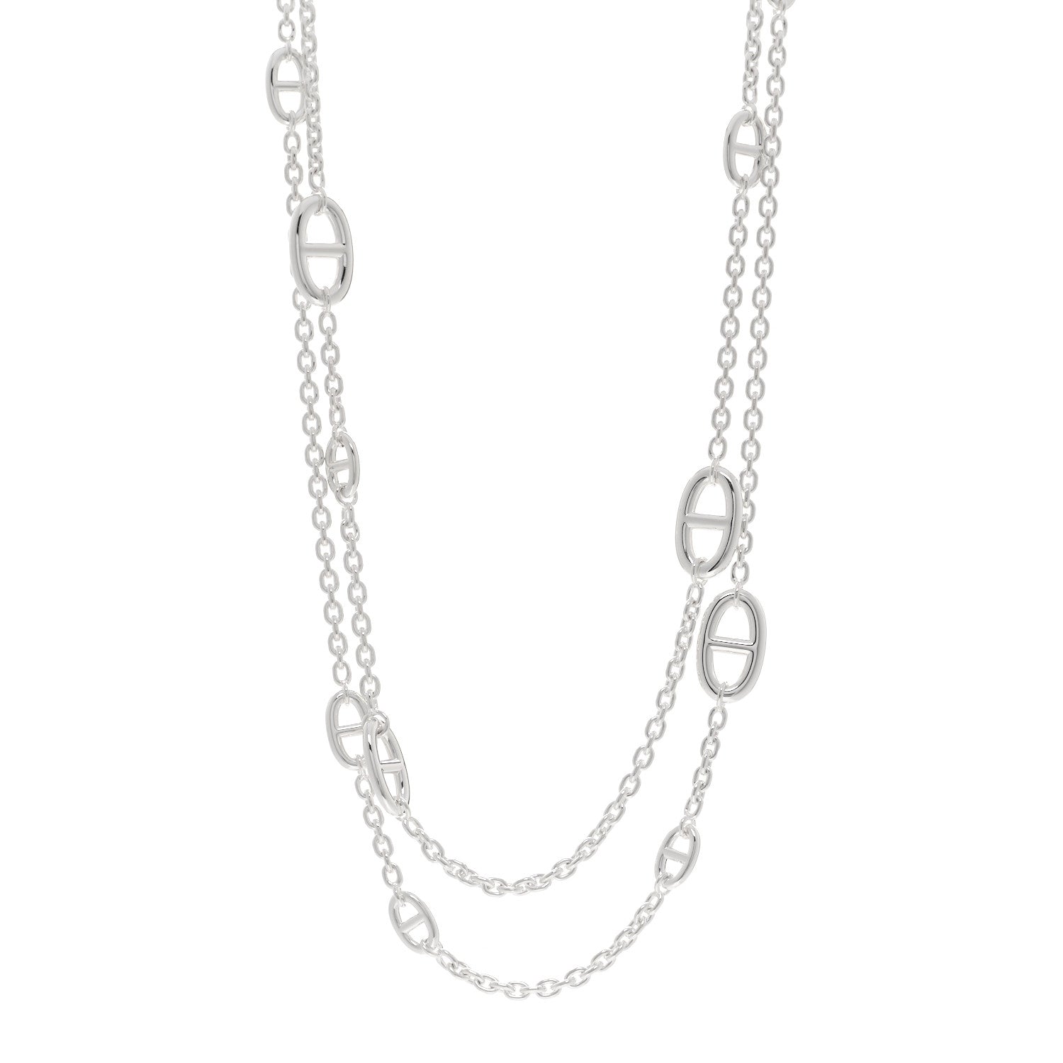 Hermes Sterling Silver Farandole Necklace 120 1 of 6