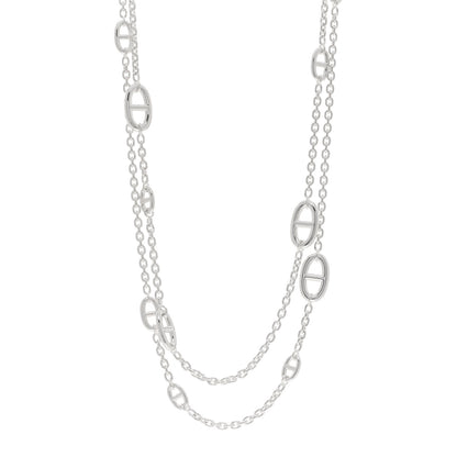 Hermes Sterling Silver Farandole Necklace 120 1 of 6