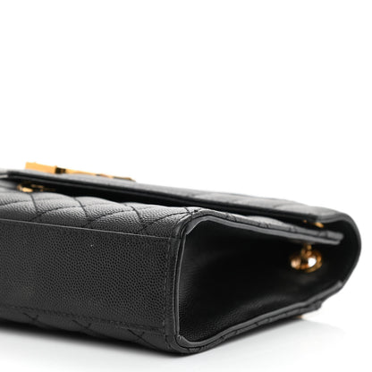 Saint Laurent Grain De Poudre Textured Mixed Matelasse Triquilt Medium Monogram Satchel Black 10 of 15