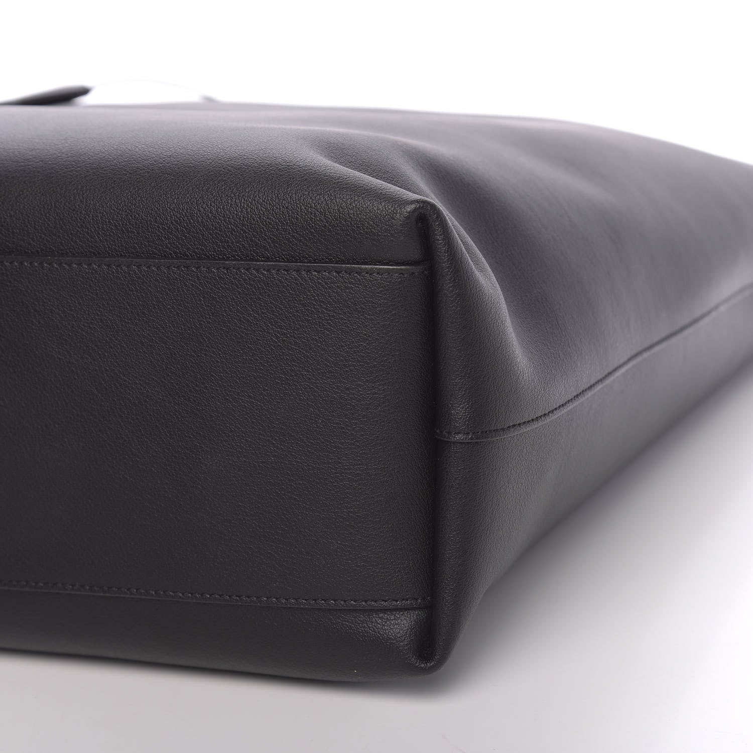Saint Laurent Calfskin Bold Shopping Tote Black 8 of 9