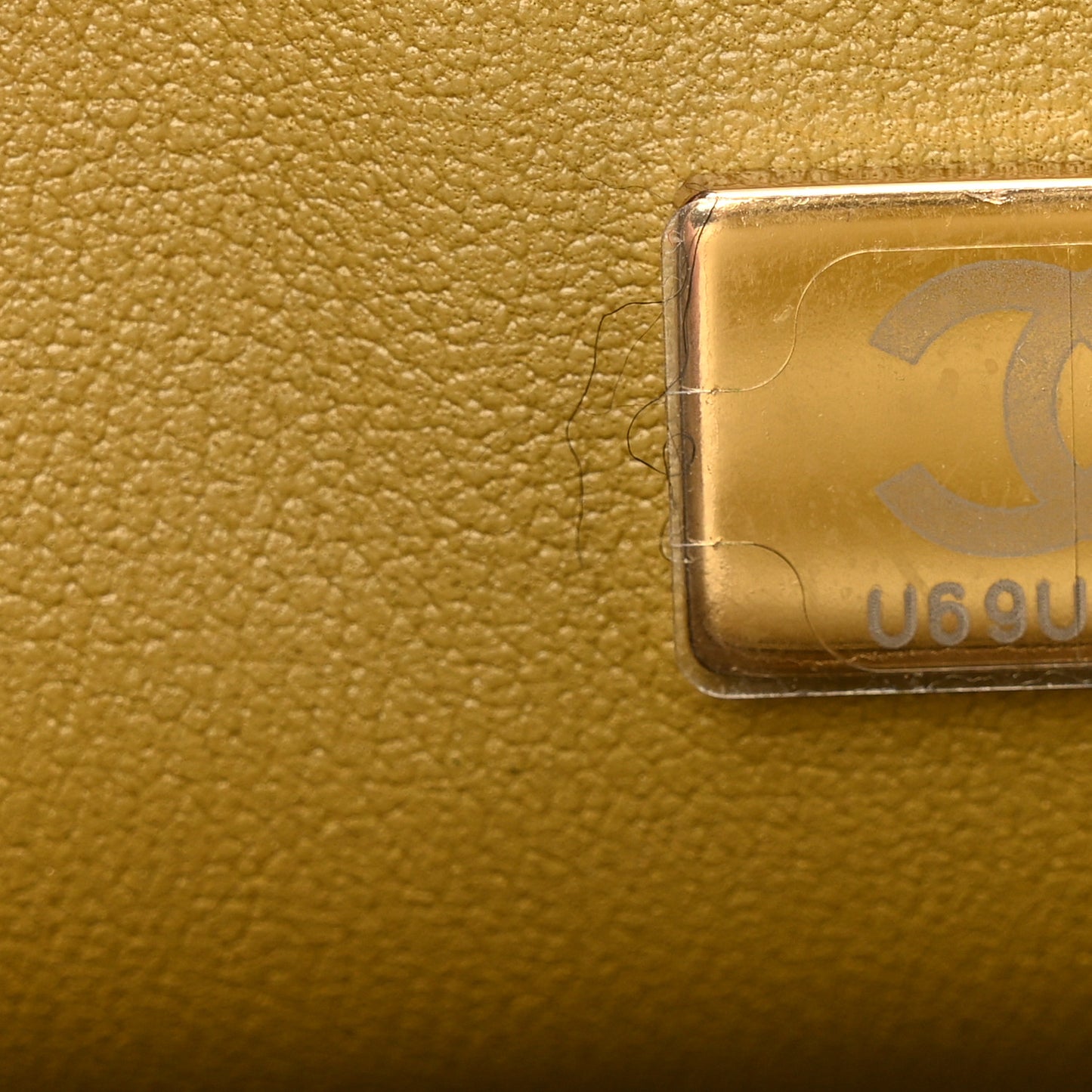 Shiny Lambskin Quilted Golden Links Top Handle Flap Green