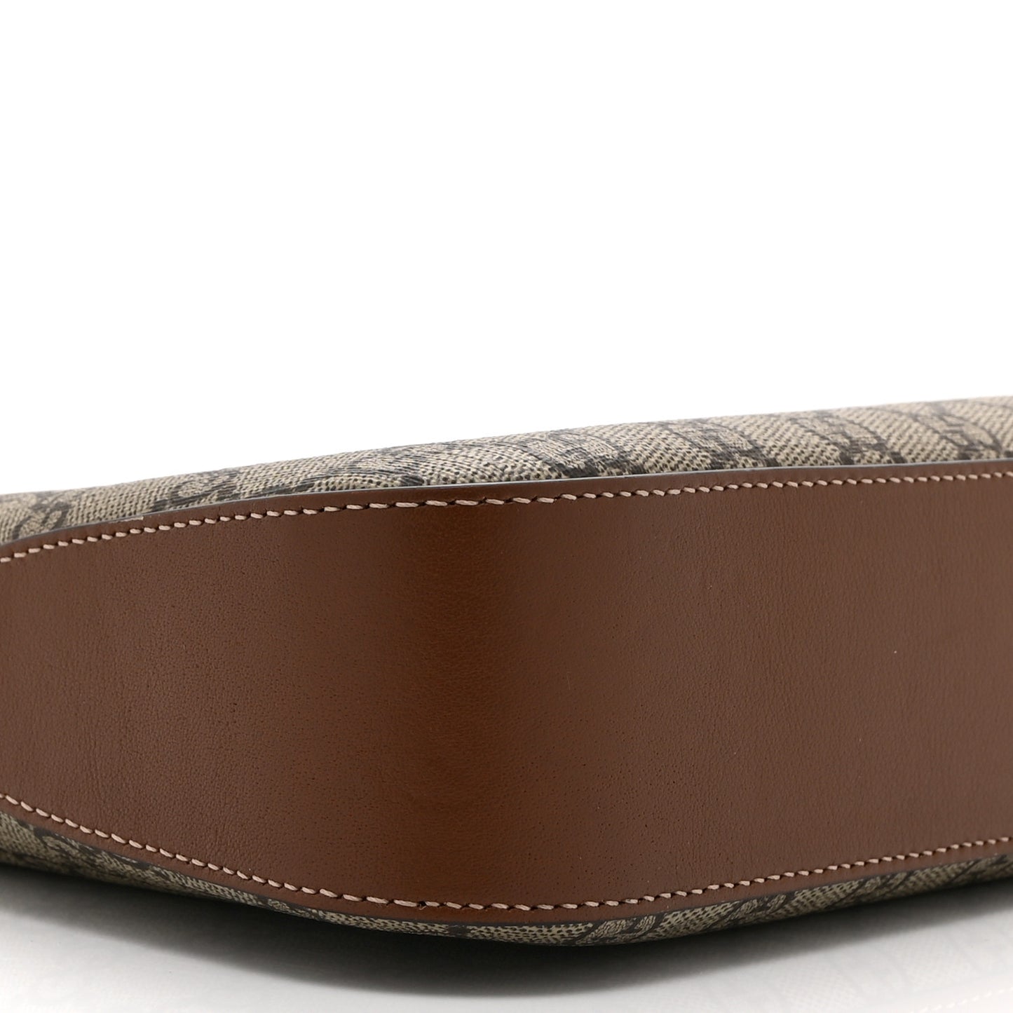 GG Supreme Monogram Medium Padlock Shoulder Bag Beige Ebony Brown Sugar