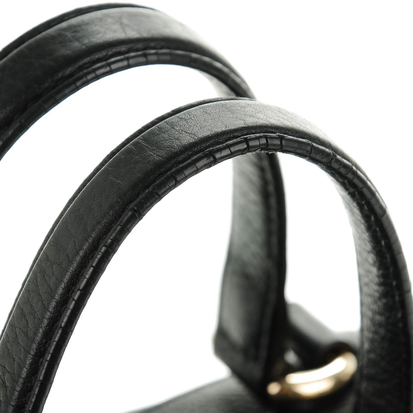 Pebbled Calfskin Medium Soho Boston Black
