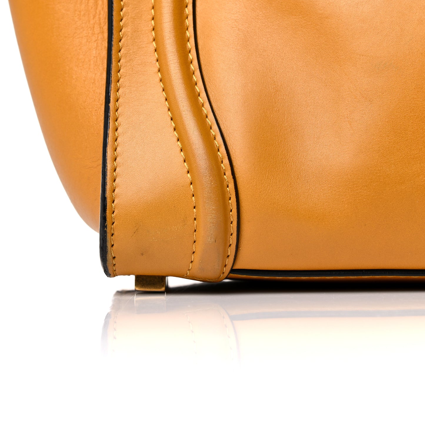 Smooth Calfskin Micro Luggage Amber