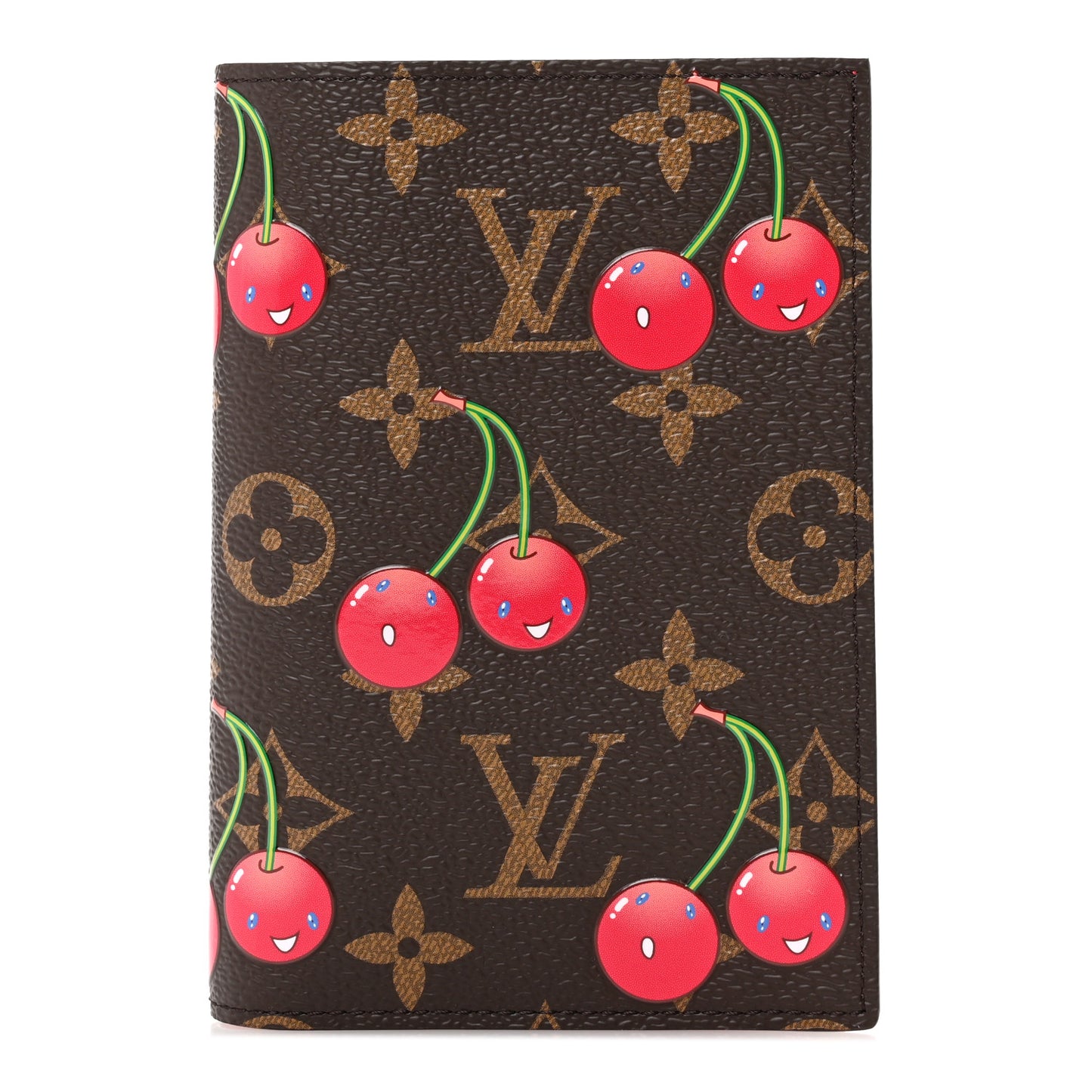 LV X TM Monogram Cerises Passport Cover
