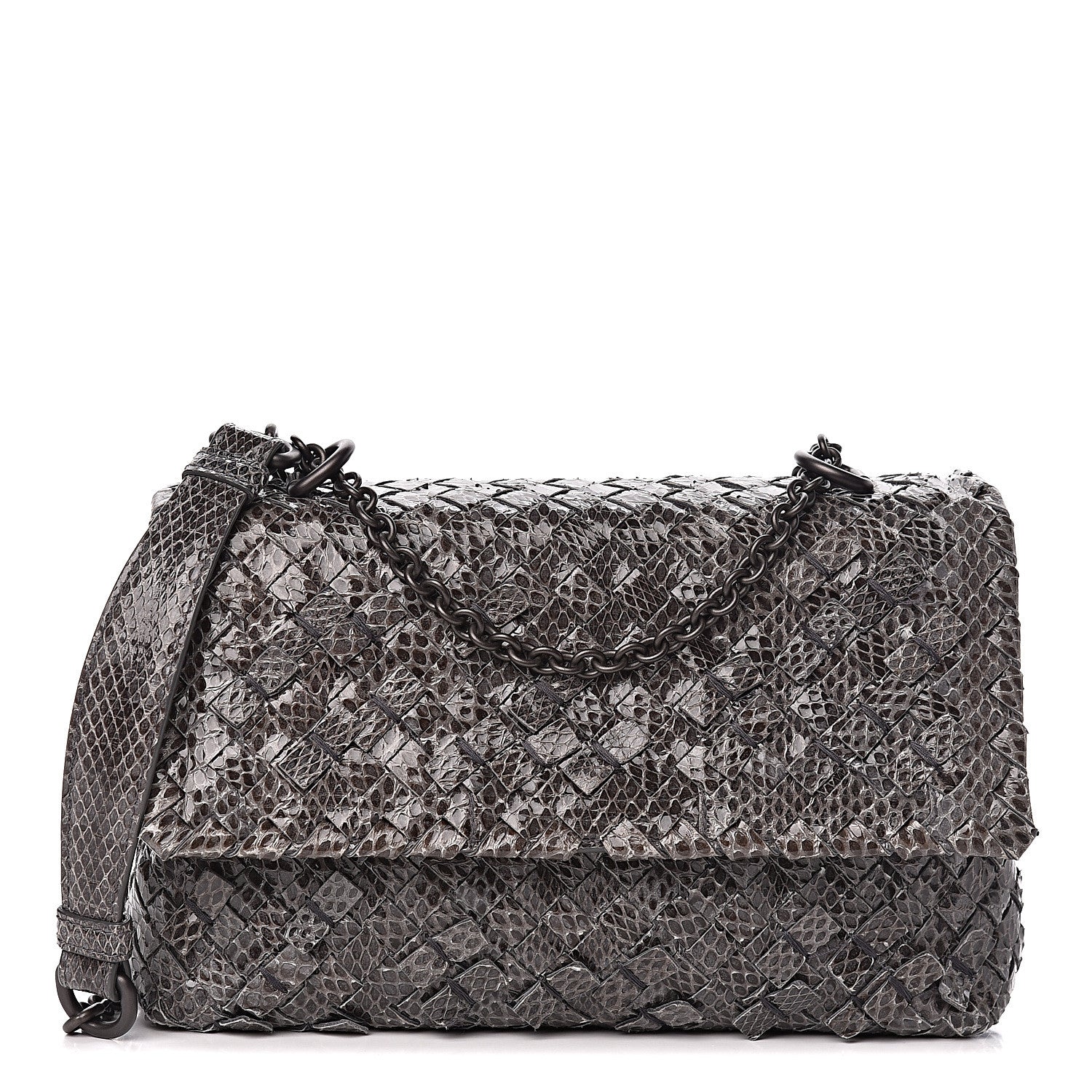 Bottega Veneta Ayers Intrecciato Baby Olimpia Light Grey 1 of 11