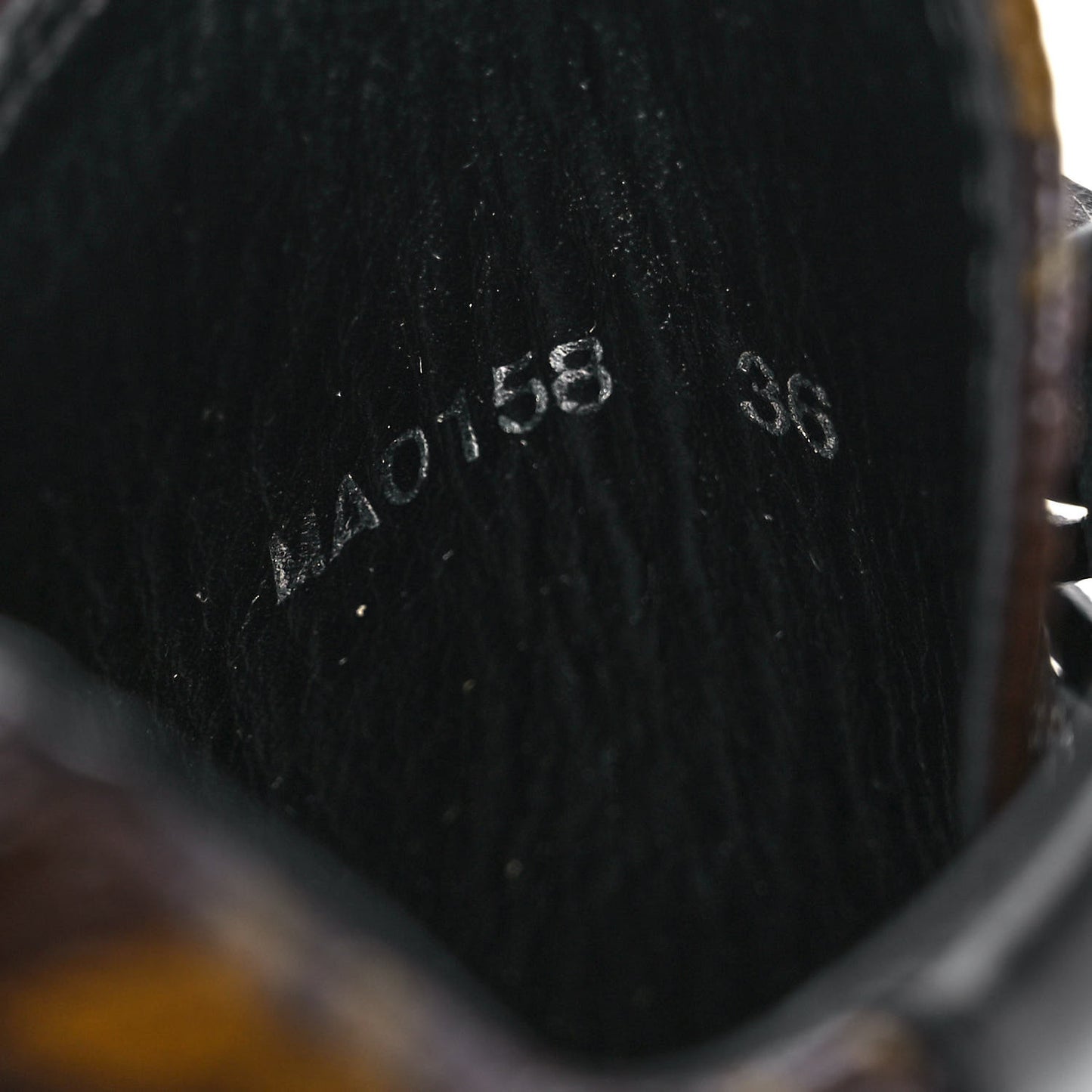 Suede Calfskin Monogram Laureate Platform Desert Boots 36 Kaki