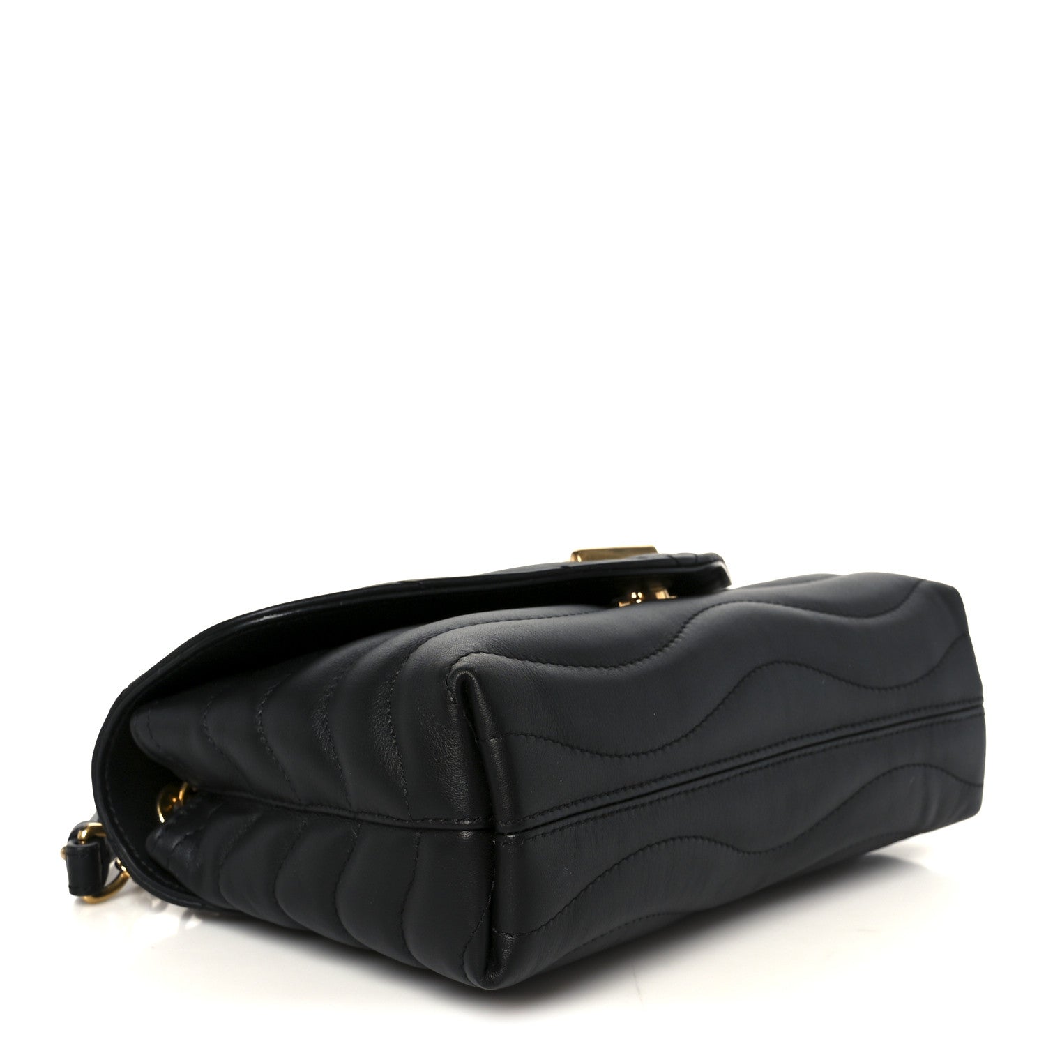 Louis Vuitton Calfskin LV New Wave Chain Bag Black 4 of 11