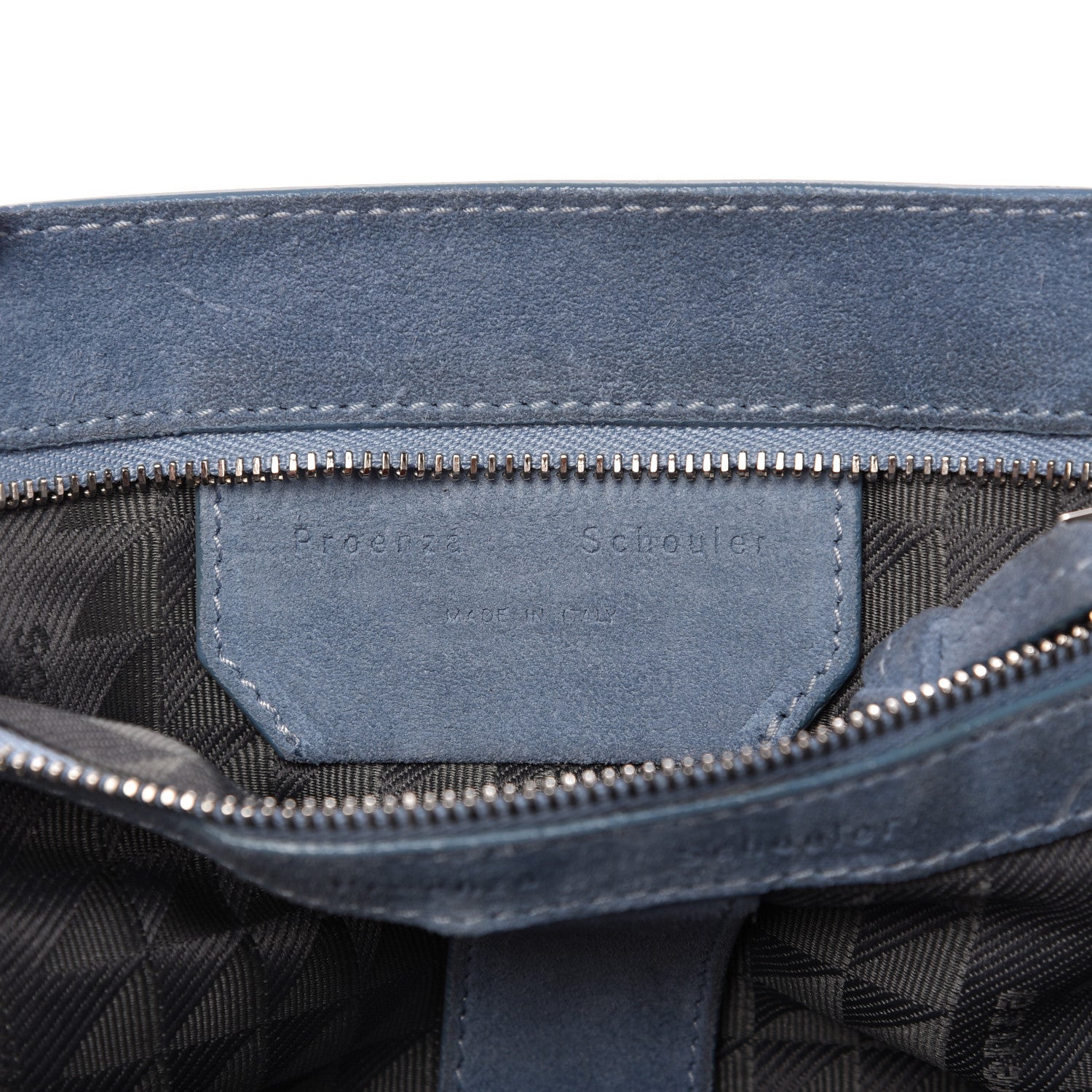 Proenza Schouler Suede Medium PS1 Satchel Polar Blue 9 of 10
