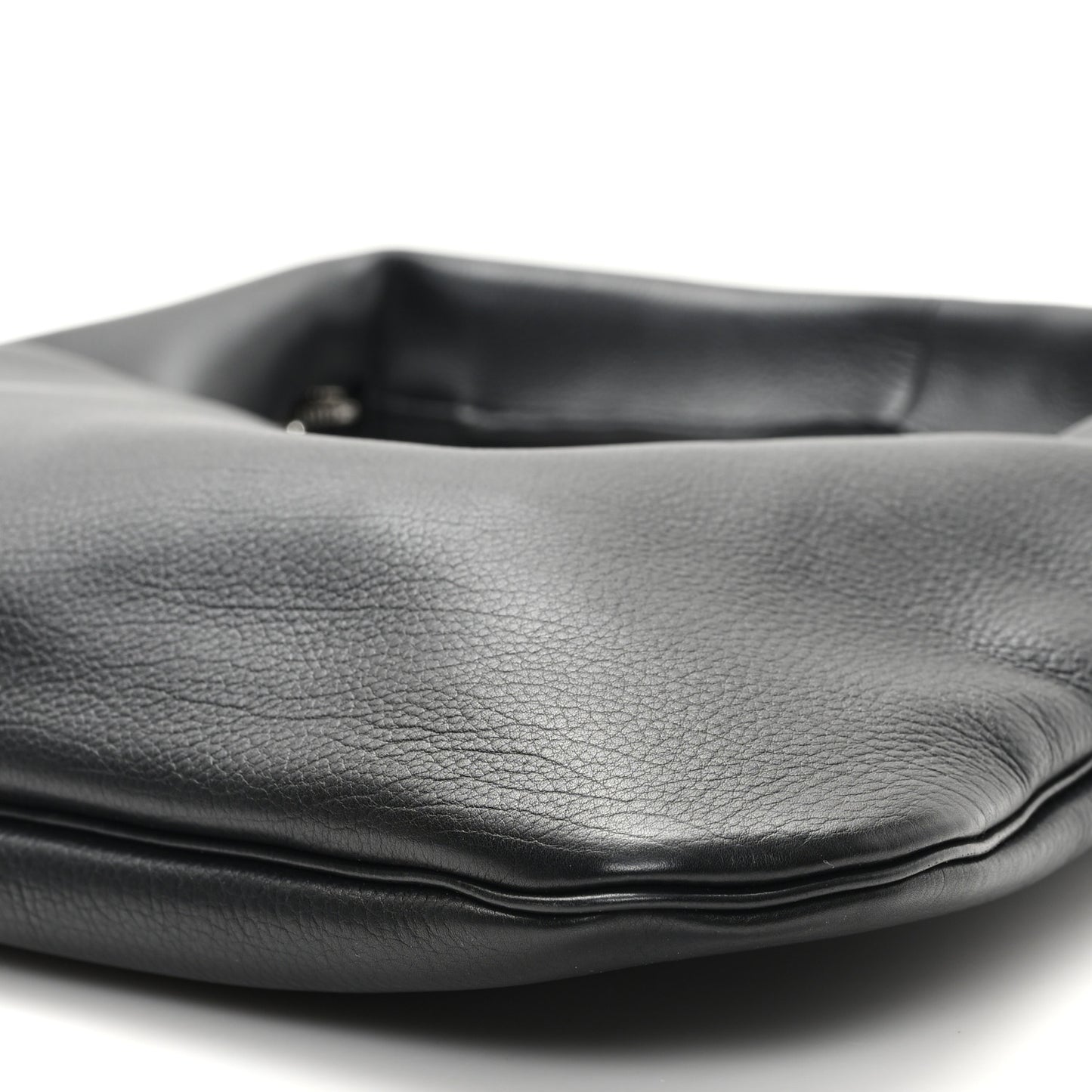Grained Calfskin Small Everyday Shoulder Bag Black