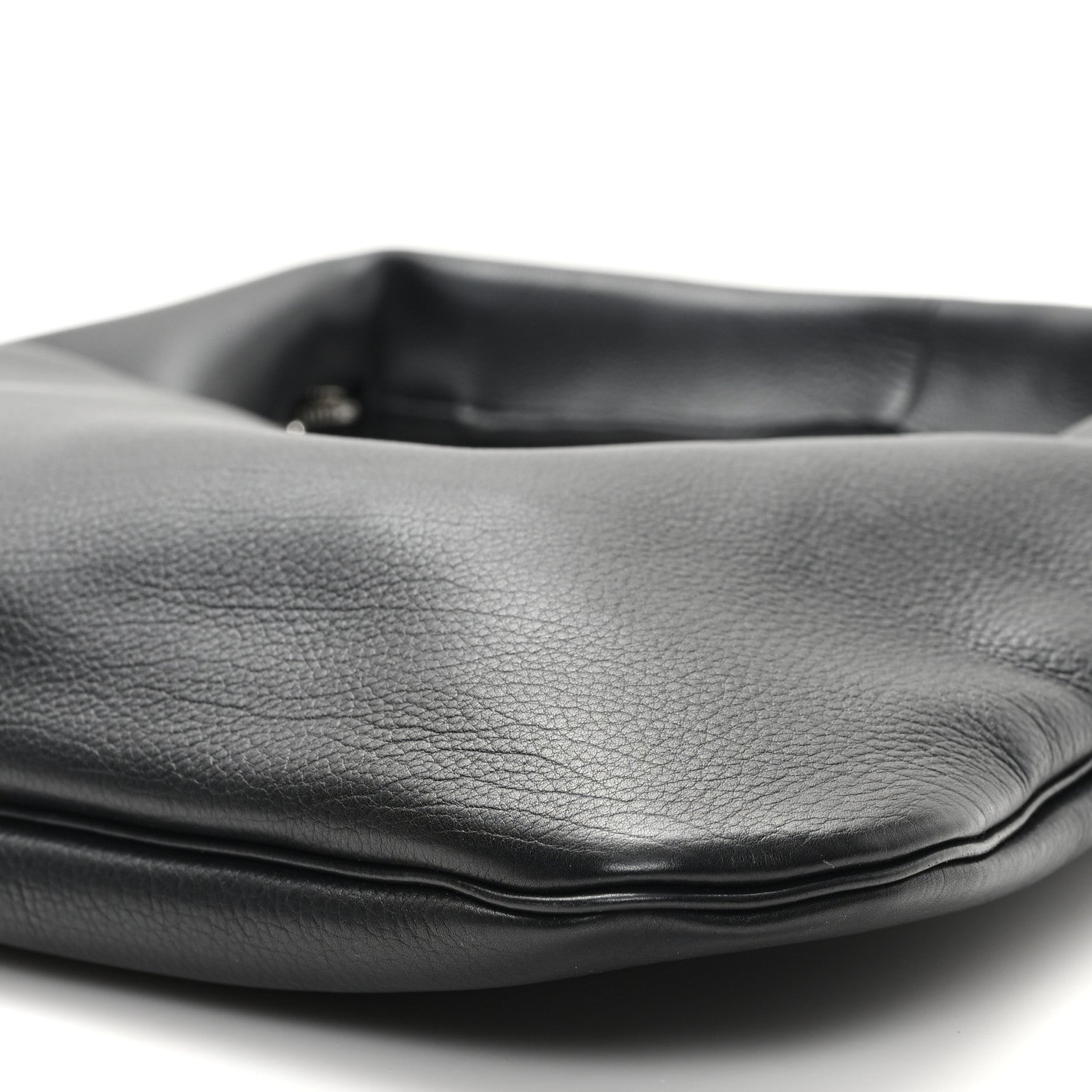 The Row Grained Calfskin Small Everyday Shoulder Bag Black 9 of 9