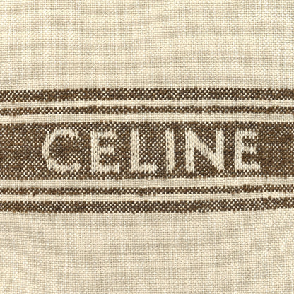Celine Jacquard Striped Large Cabas Thais Tobacco Tan 7 of 11