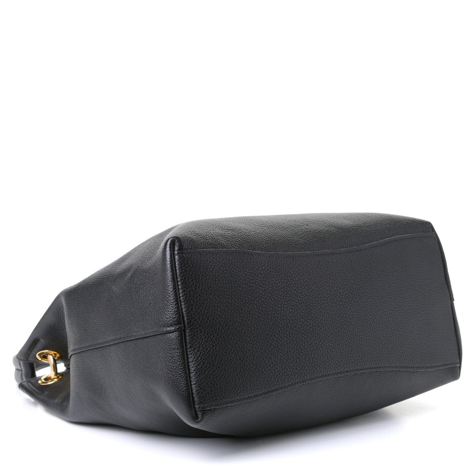 Prada Vitello Phenix Embossed Logo Hobo Black 3 of 4