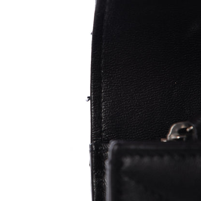 Saint Laurent Lambskin Y Quilted Monogram Large Loulou Flap Wallet Black 8 of 13