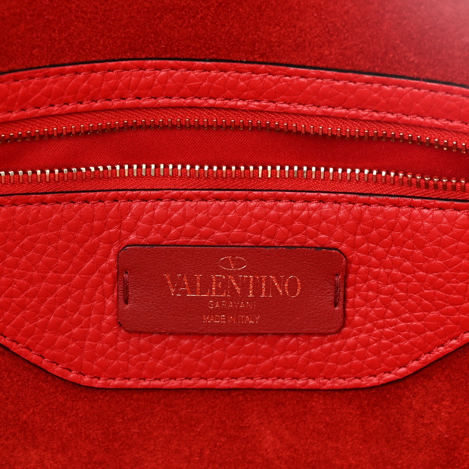 Valentino Garavani Grained Calfskin Rockstud Shoulder Tote Rouge Pur 6 of 15
