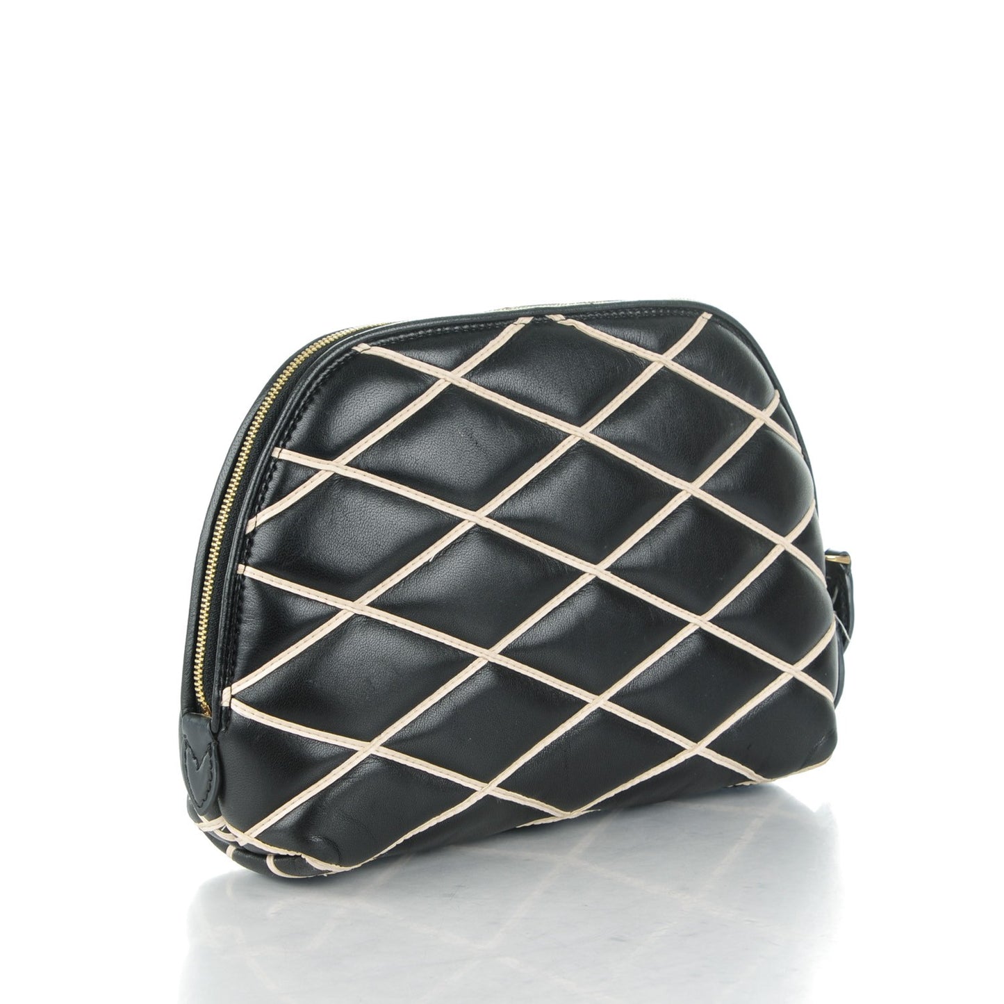 Lambskin Malletage Alma Pochette Black