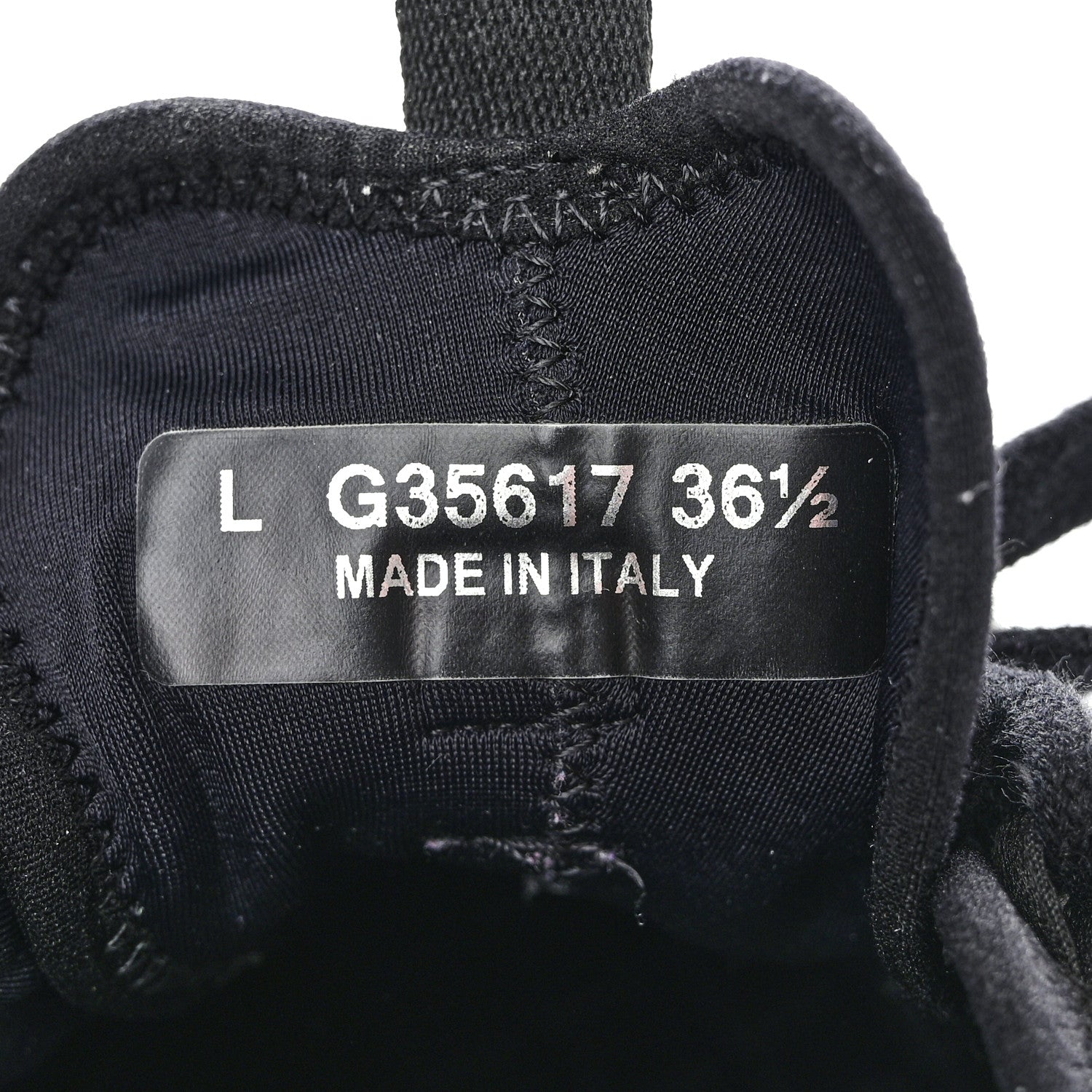 Chanel Velvet Calfskin Mixed Fibers CC Sneakers 36.5 Black 8 of 9
