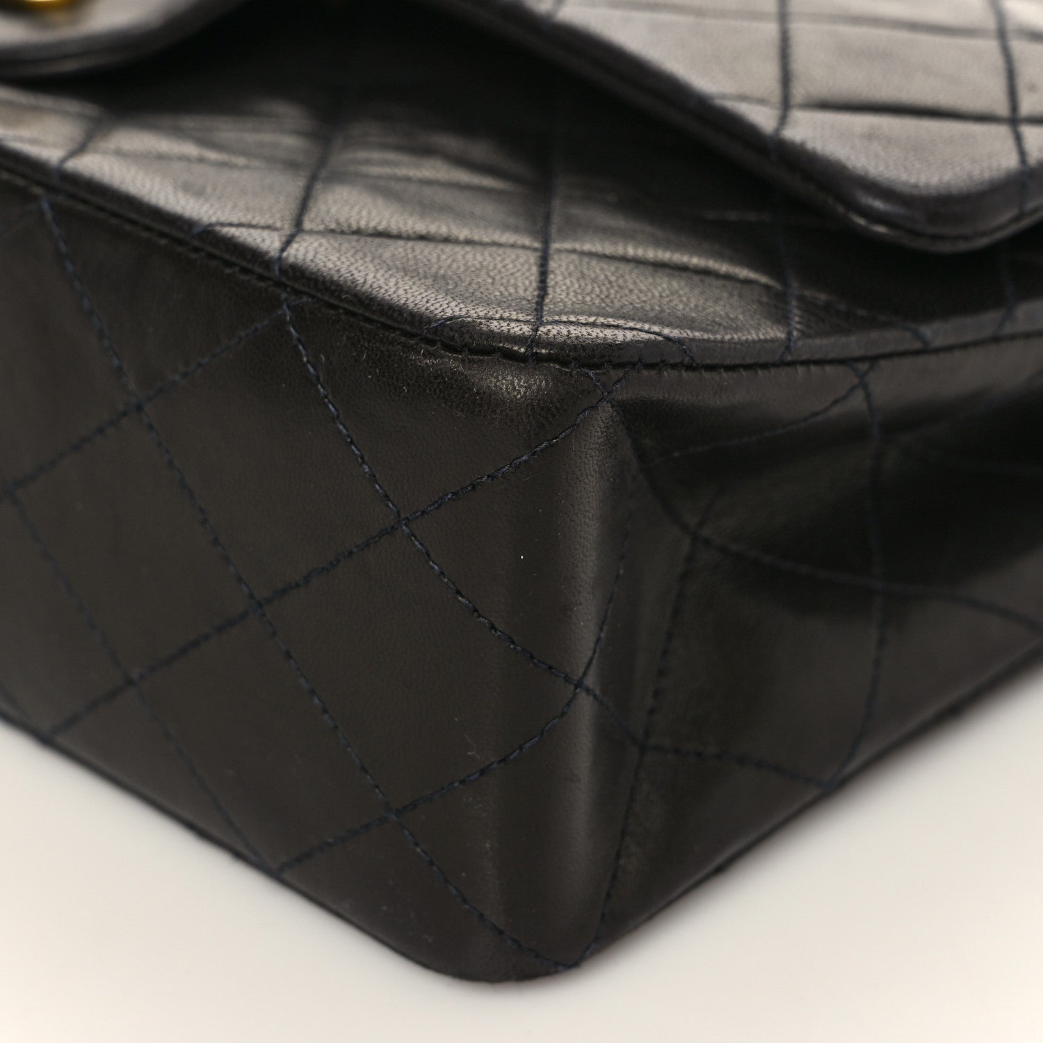 Chanel Lambskin Quilted Medium Double Flap Black 9 of 9