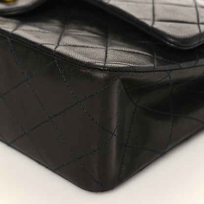 Chanel Lambskin Quilted Medium Double Flap Black 9 of 9